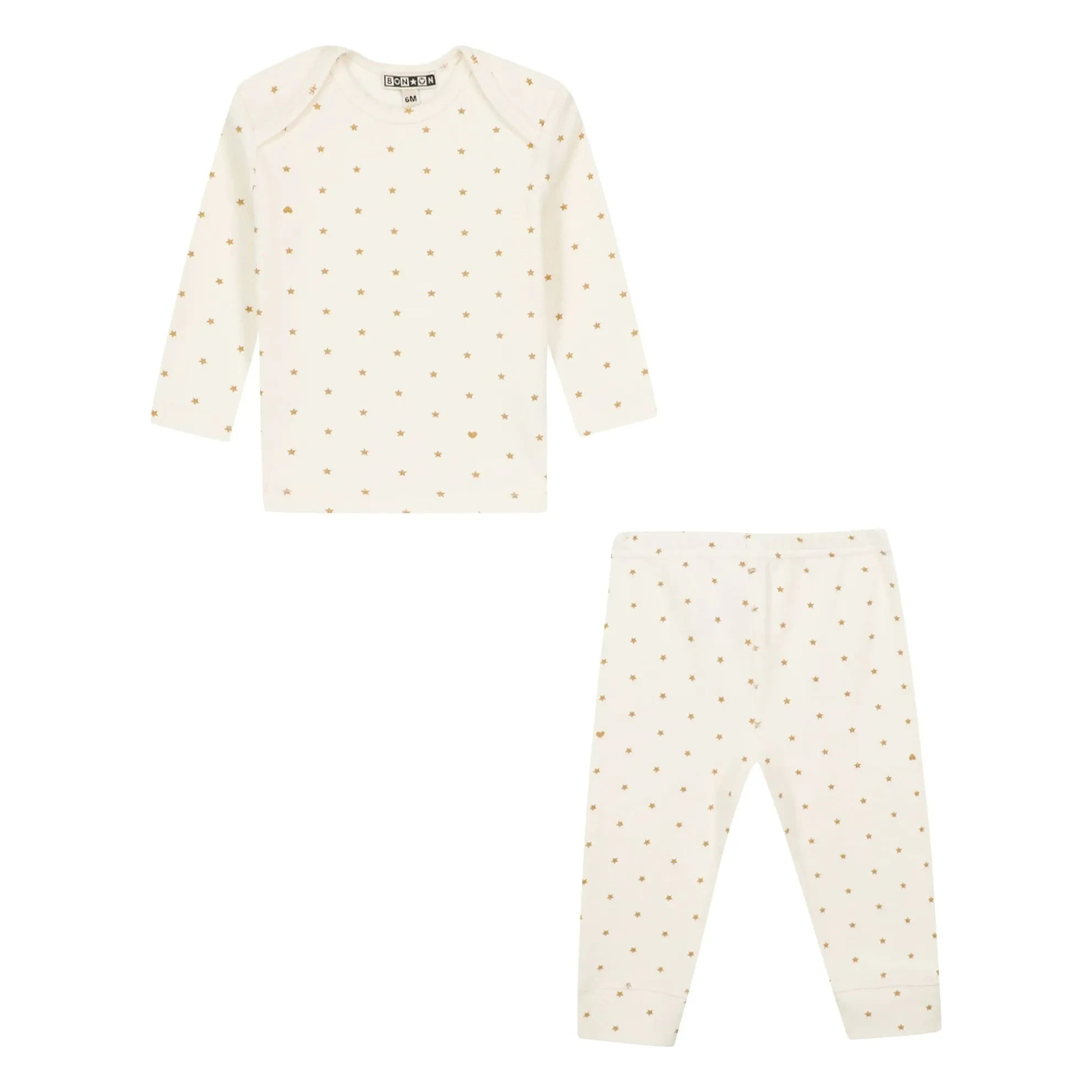 Bonton - Patino Star Pyjama | Blassgelb