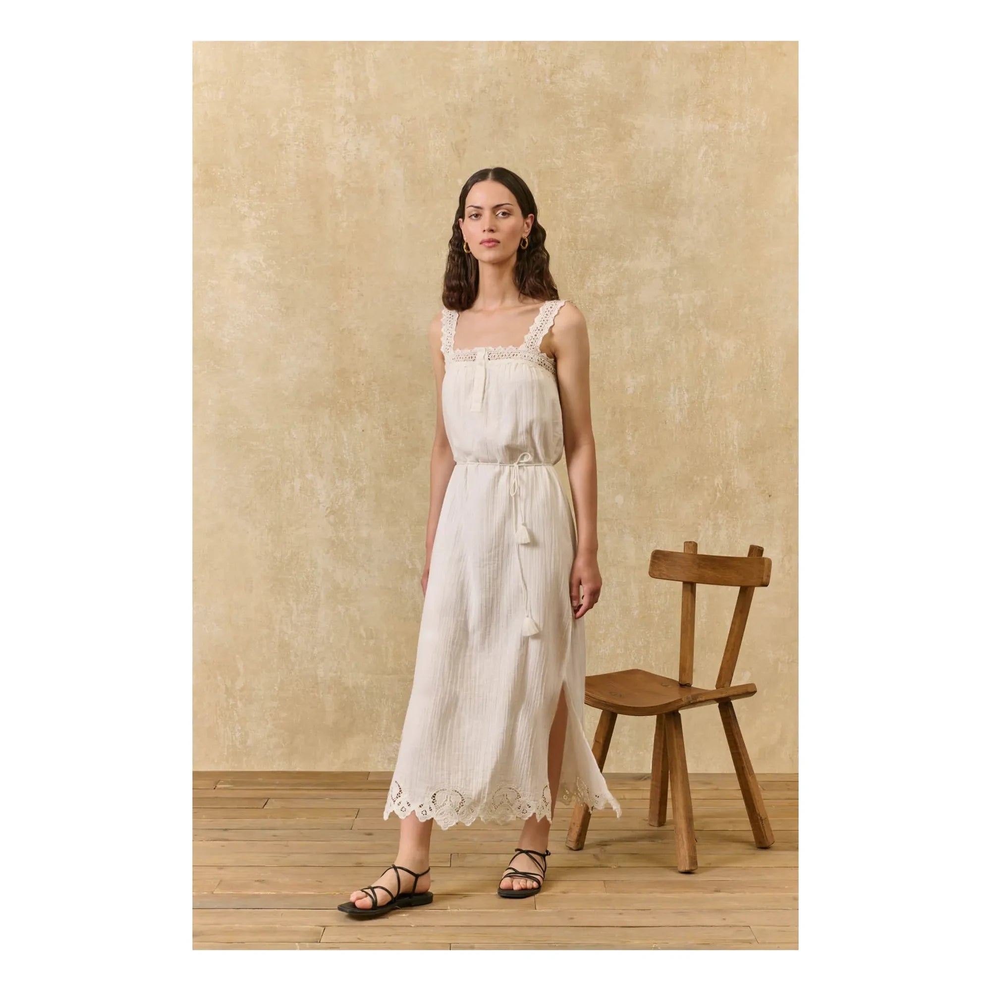 Louise Misha - Madera Organic Cotton Dress | Ecru