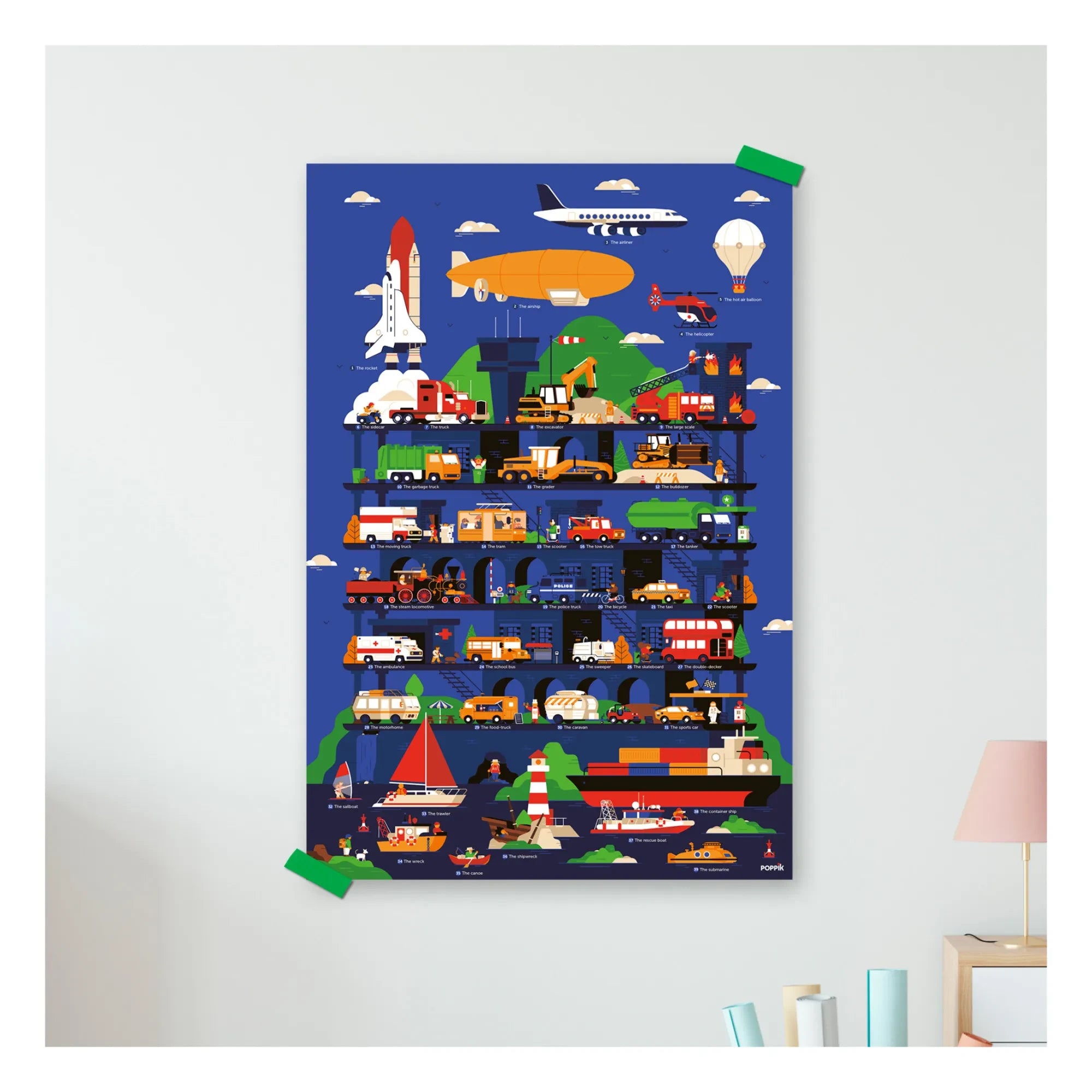 Poppik - Vroom Sticker Poster