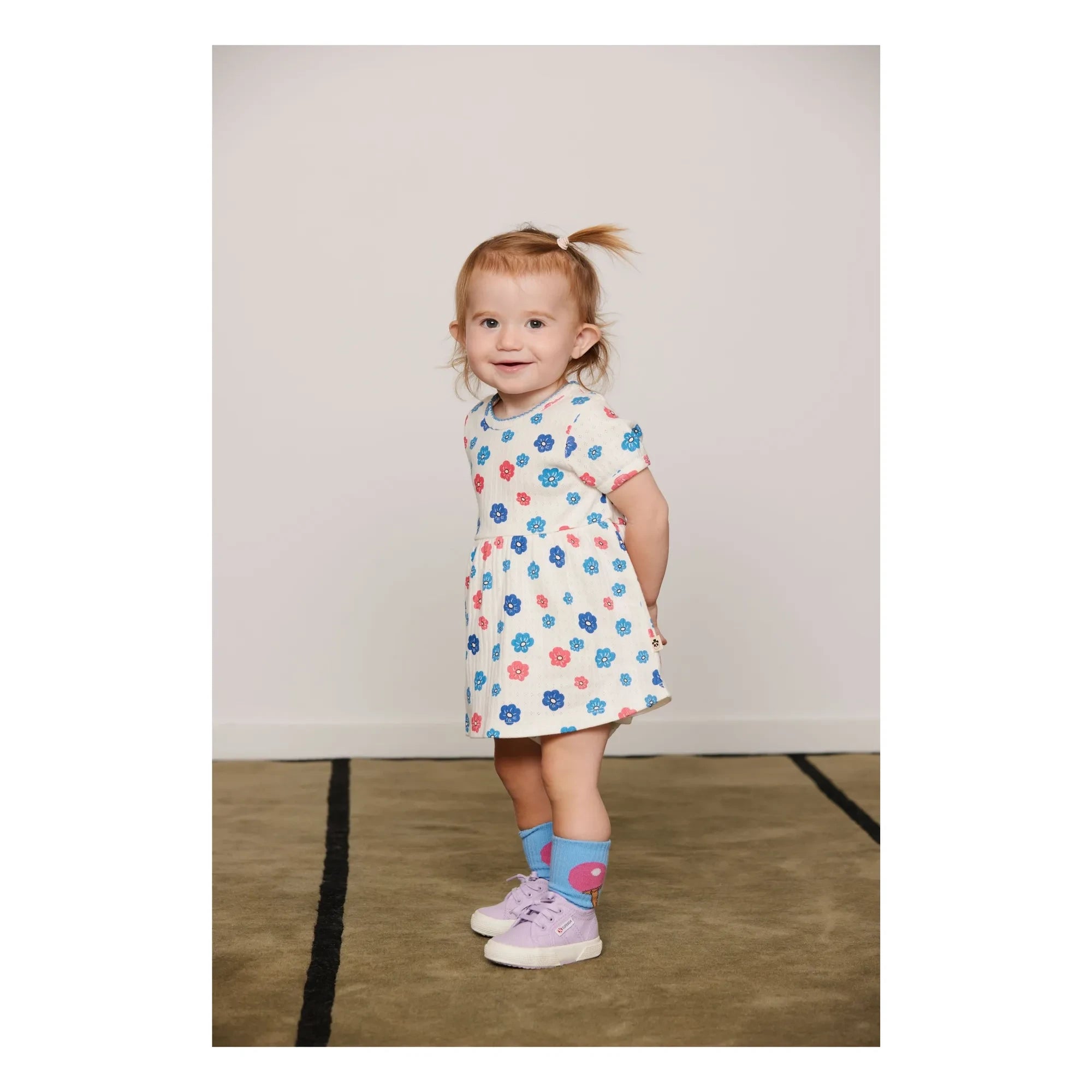 Mini Rodini - 2 Çift Çizgili Organik Pamuklu Çorap Seti | Pembe