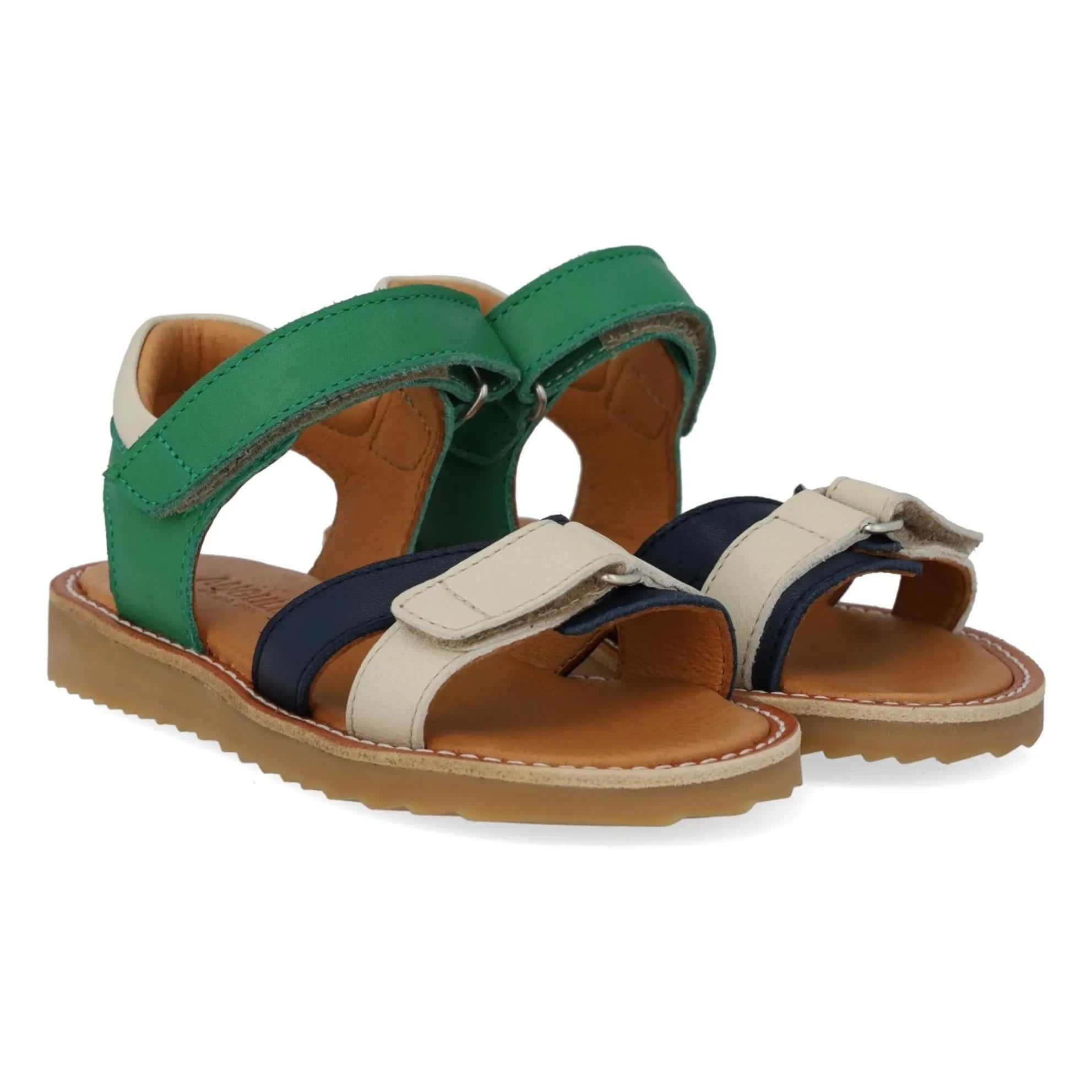 Angulus - Sandalen mit doppelten Riemen | Wiesengrün