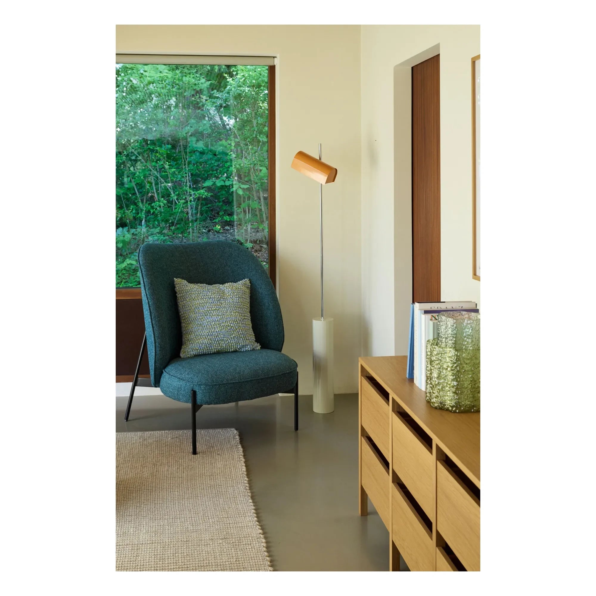 Hübsch - Orange Reflector Floor Lamp