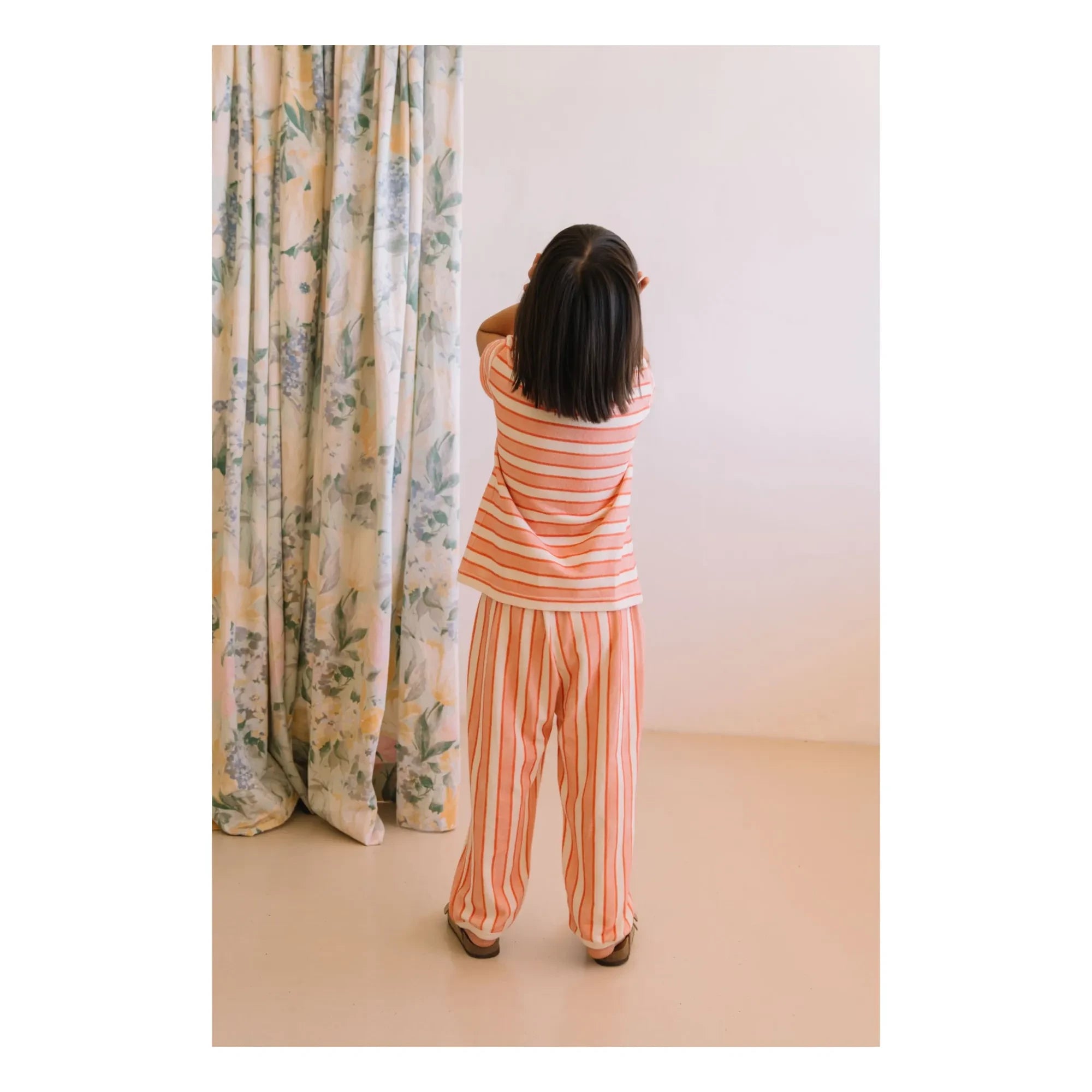 Studio Bohème - Gestreiftes T-Shirt aus Bio-Baumwolle | Rosa