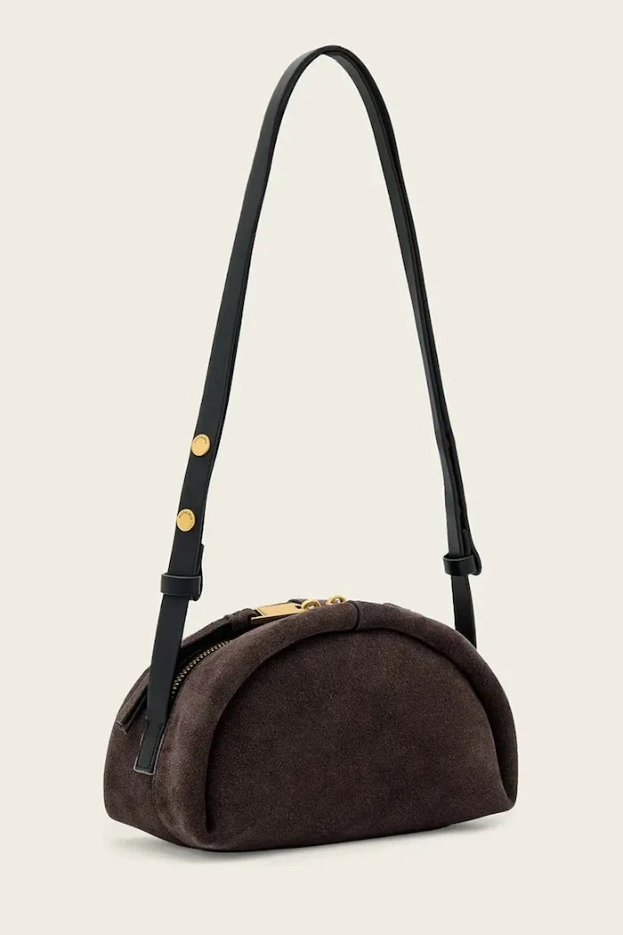 AllSaints ROSALIE kadın süet crossbody çanta