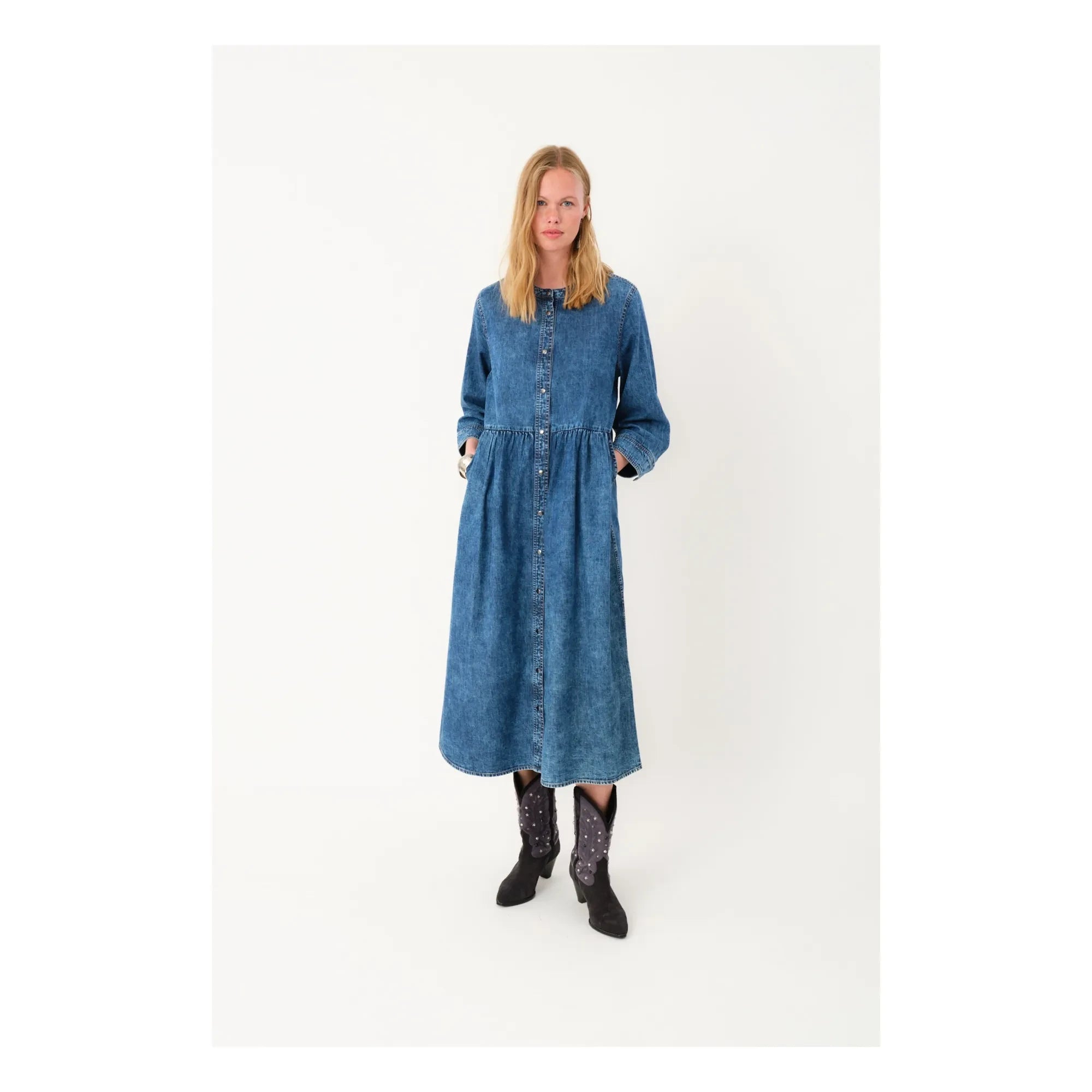 Lollys Laundry - Aliya Jeanskleid | Blau