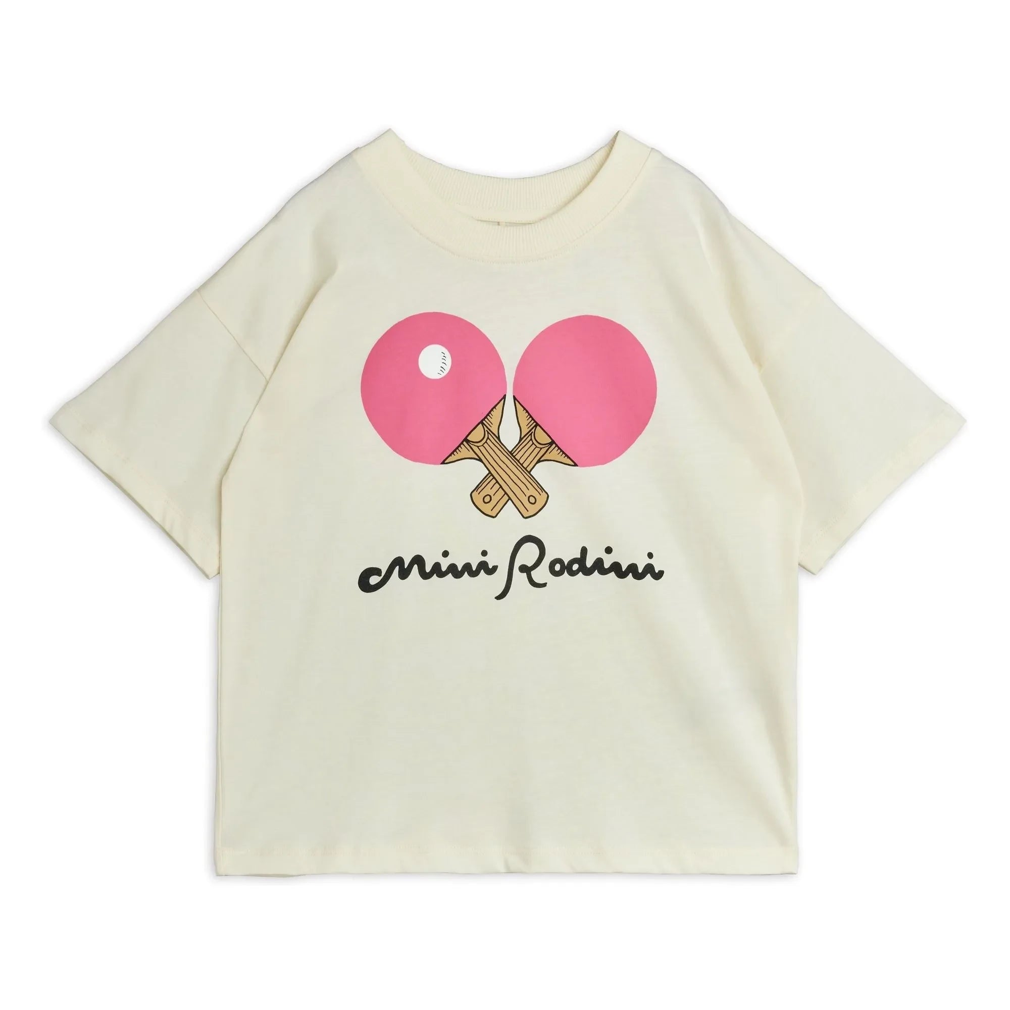 Mini Rodini - Organik pamuk Ping Pong T-shirt | Beyaz