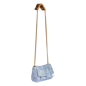 Jérôme Dreyfuss - Tasche Lulu S Veloursleder | Washed Blau