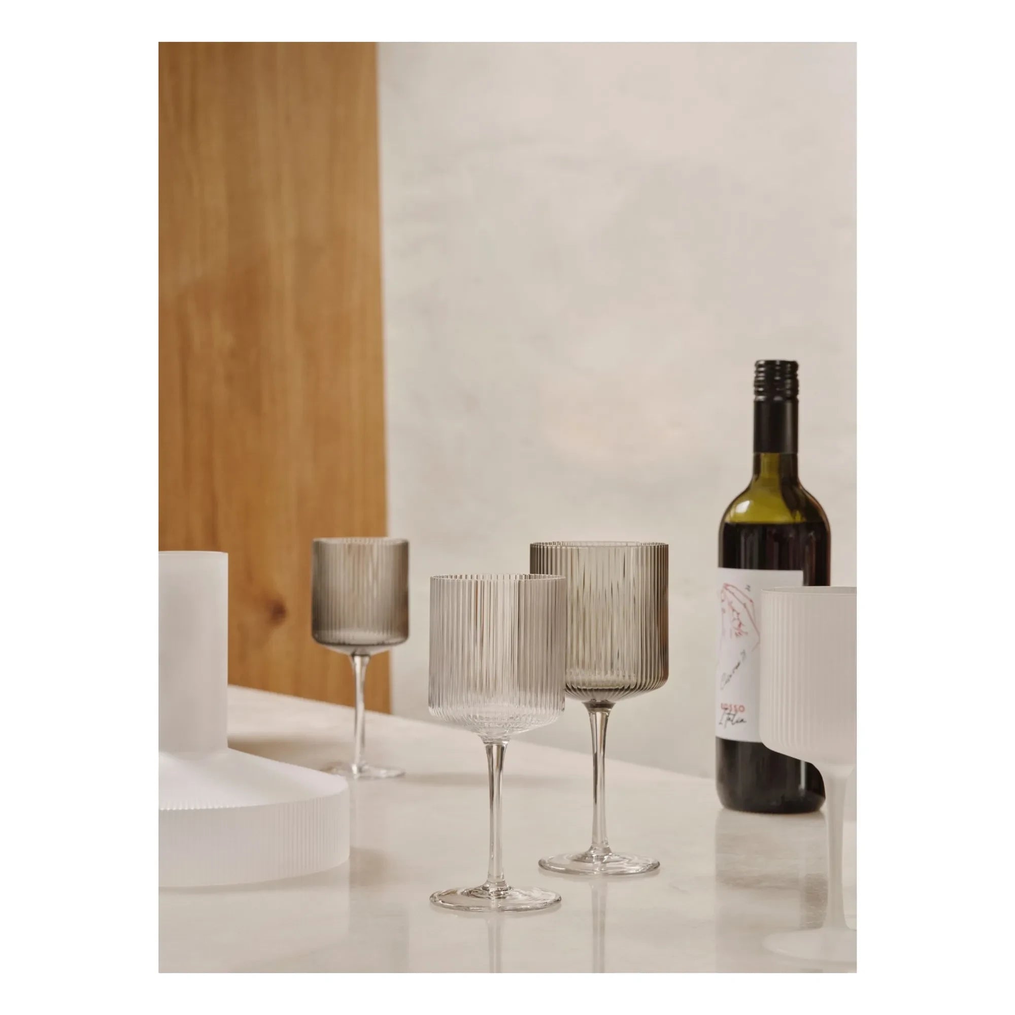 Ferm Living - Ripple White Wine Glasses - Set of 2