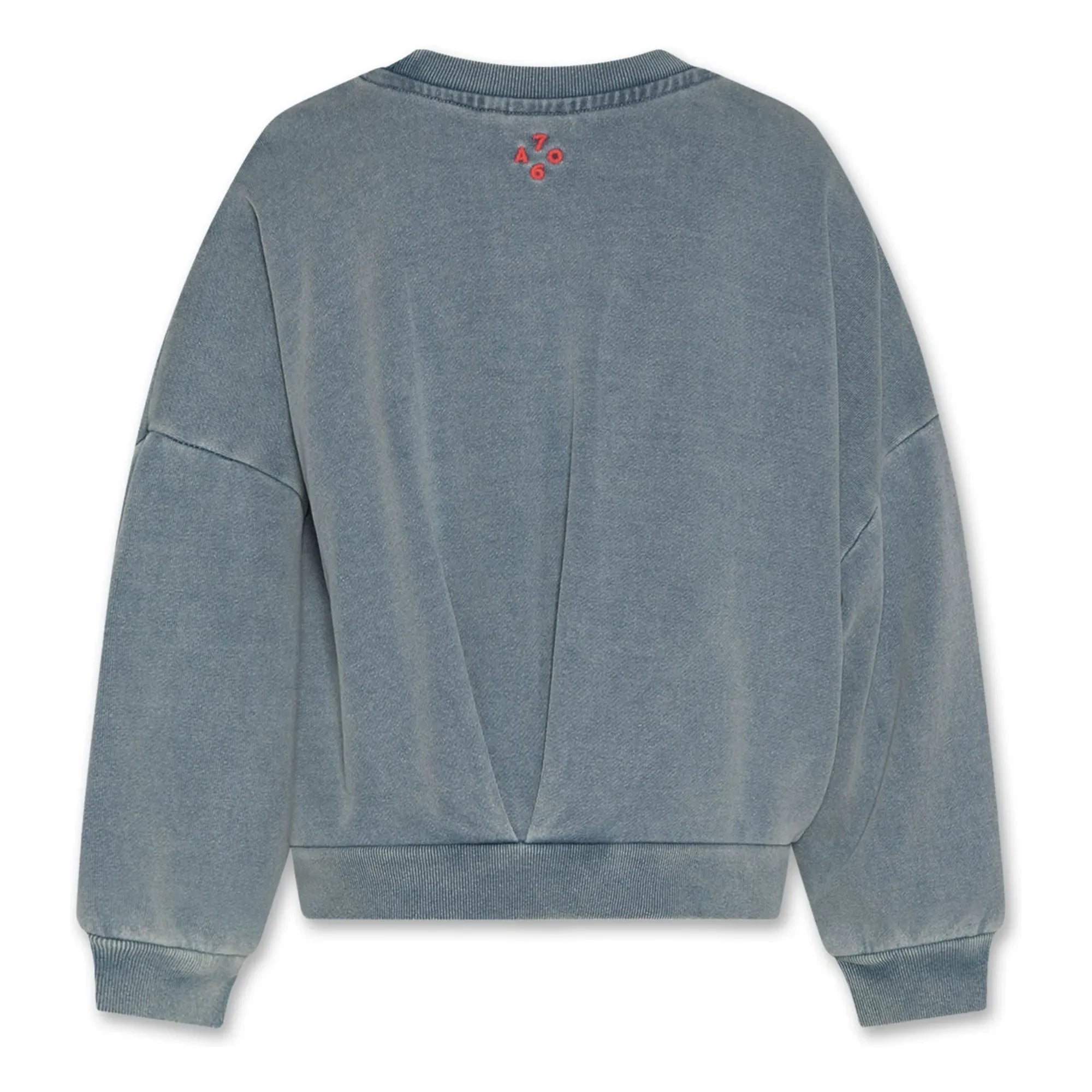 AO76 - Lys Sweatshirt aus recycelter Baumwolle | Graublau
