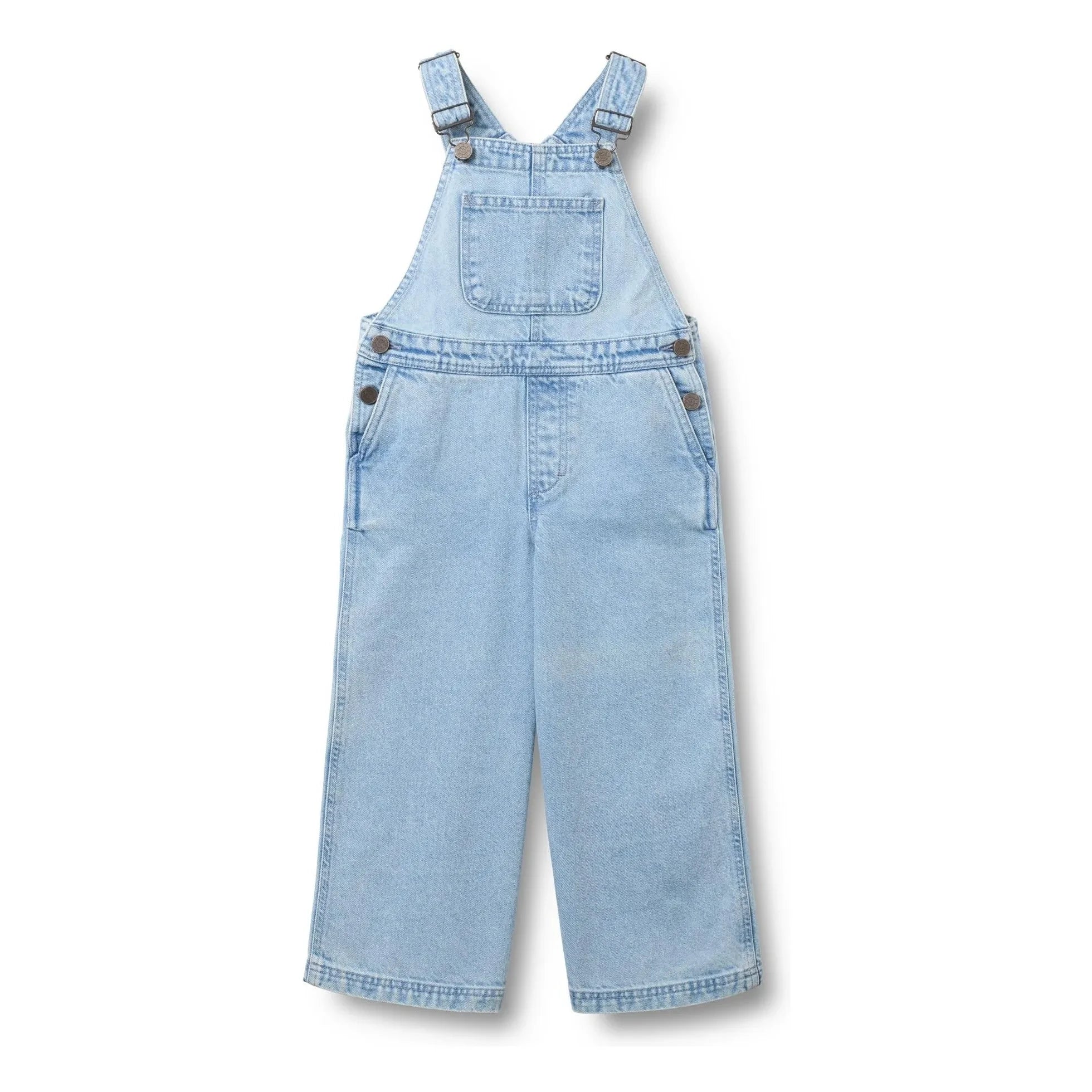 Wheat - Denim Marley Organik Pamuk Salopetler | Açık Mavi