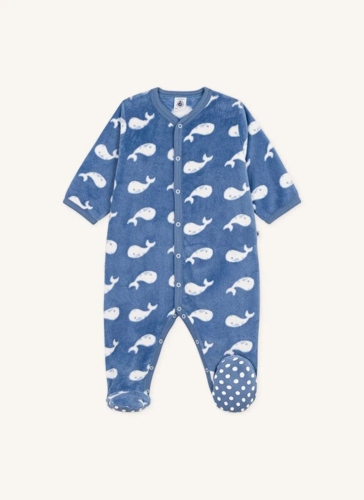Petit Bateau - Polar Whale Uyku Tulumu | Mavi