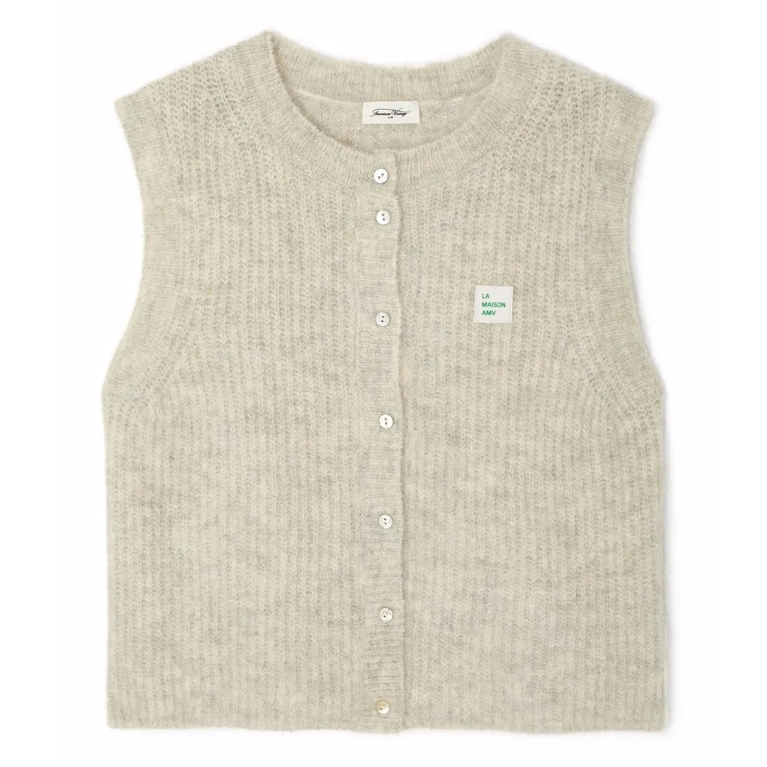 American Vintage - East Alpaca Hırka | Gri melanj