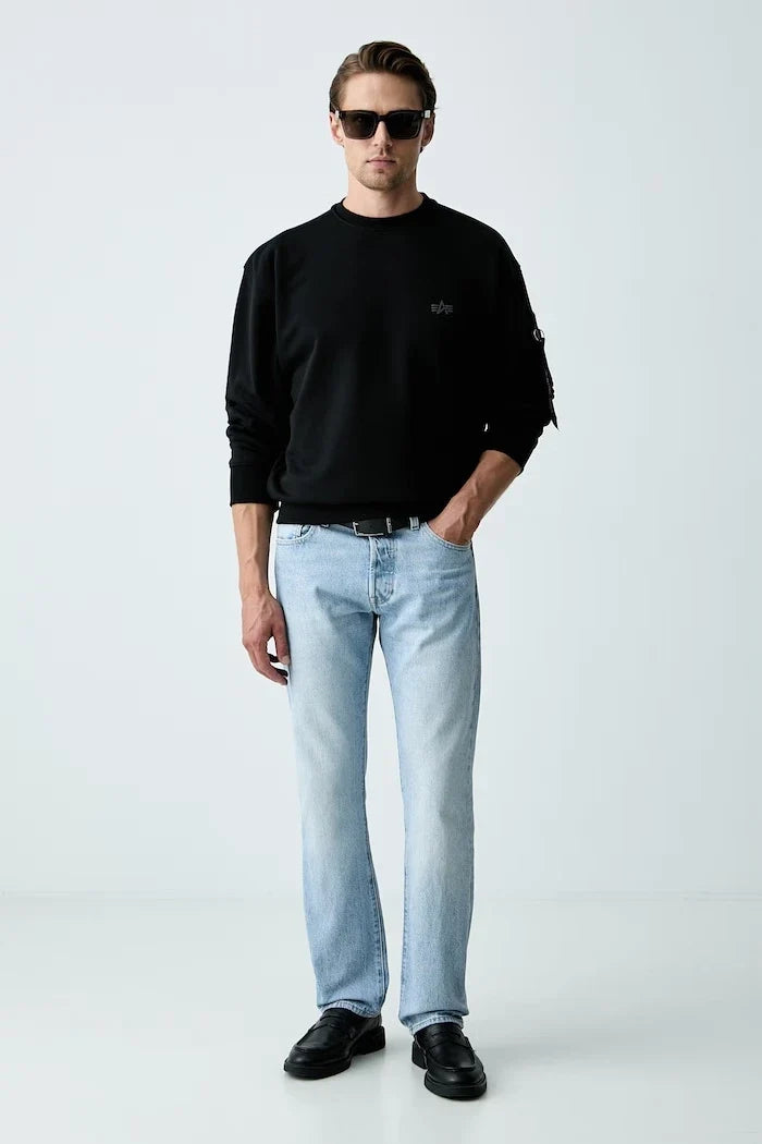 Alpha Industries Pamuklu Erkek Sweatshirt DTM Mid