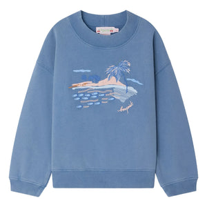 Bonpoint - Lika sweatshirt | Azure mavi