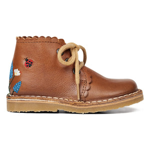 Petit Nord - Ladybug Fisto Bestickte Stiefeletten - Uniqua Kollektion | Camel
