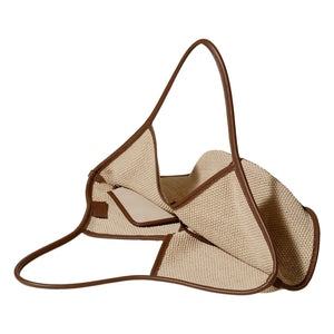 Hereu - Calella Weiche Raffia-Tasche | Beige