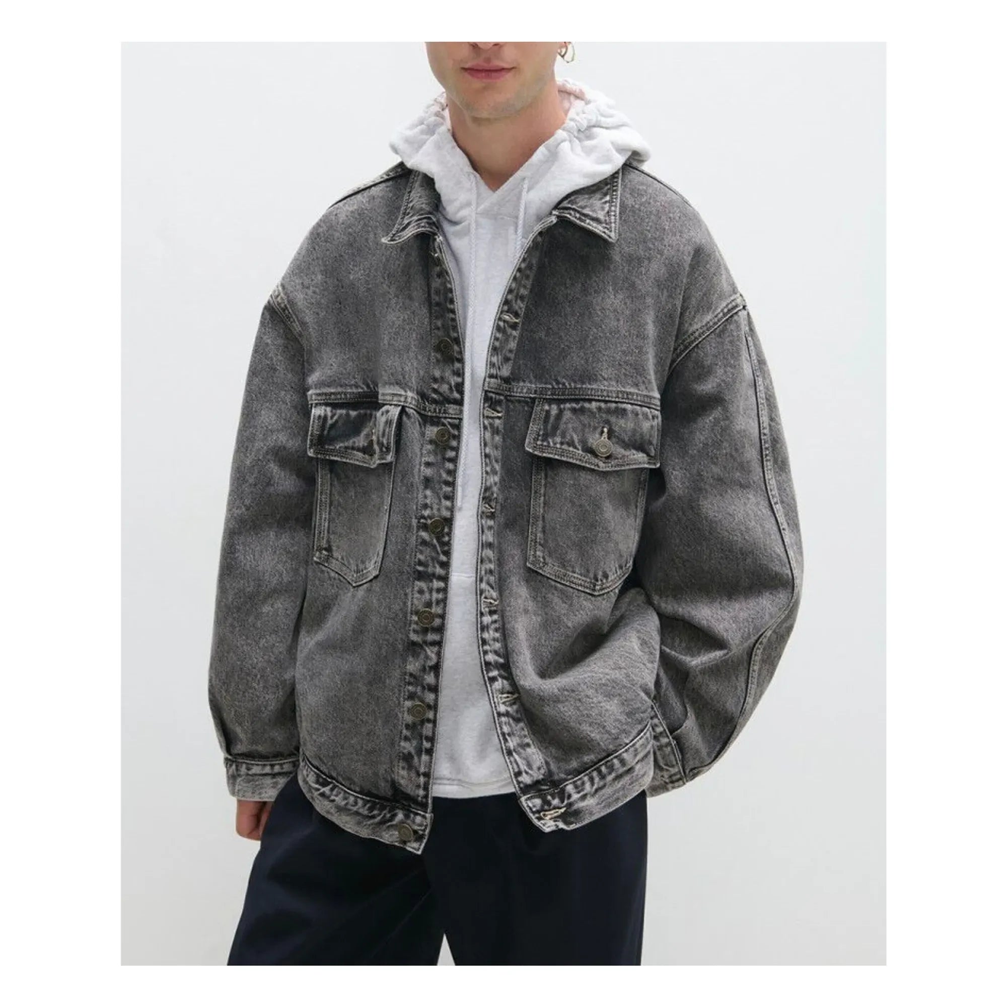 American Vintage - YopDay-B Cotton Jackets | Dark Heather Gray