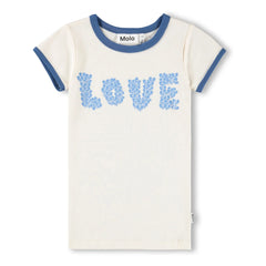 Molo – Rhiannon Love T-Shirt aus Bio-Baumwolle | Ecru