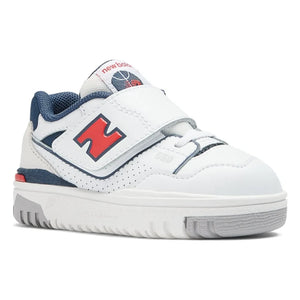 New Balance - Elastik Bağcıklı ve Cırt Cırtlı Sneakers 550 | Beyaz