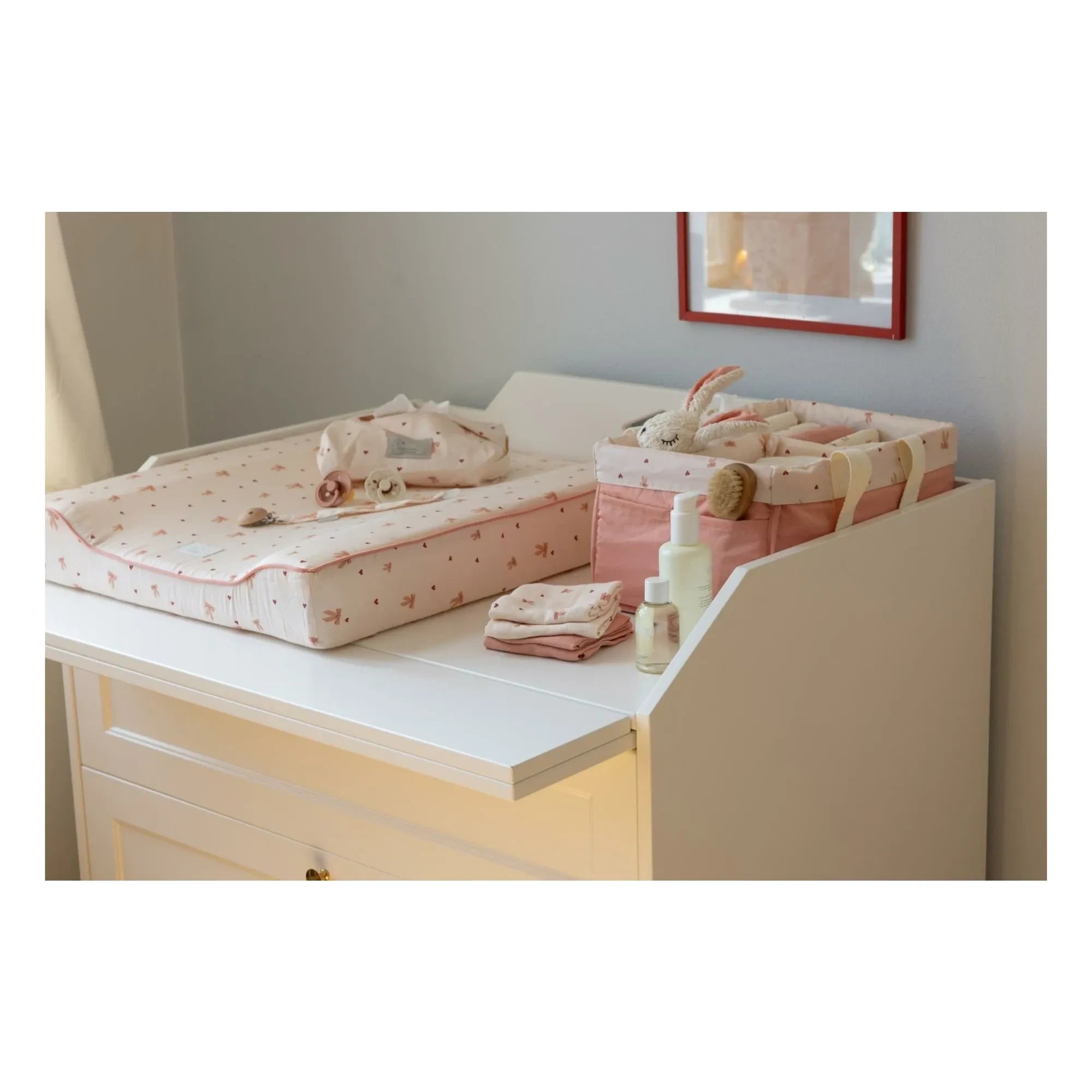 Cam Cam - Bow Pattern Changing Mat | Pink