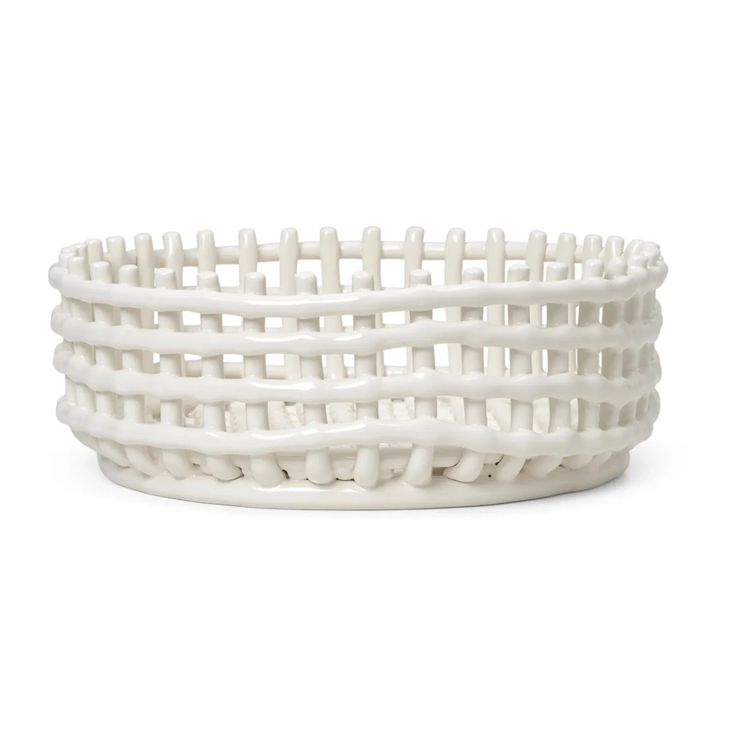 Ferm Living - Seramik Meyve Kasesi | Beyaz