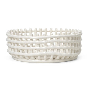 Ferm Living - Seramik Meyve Kasesi | Beyaz