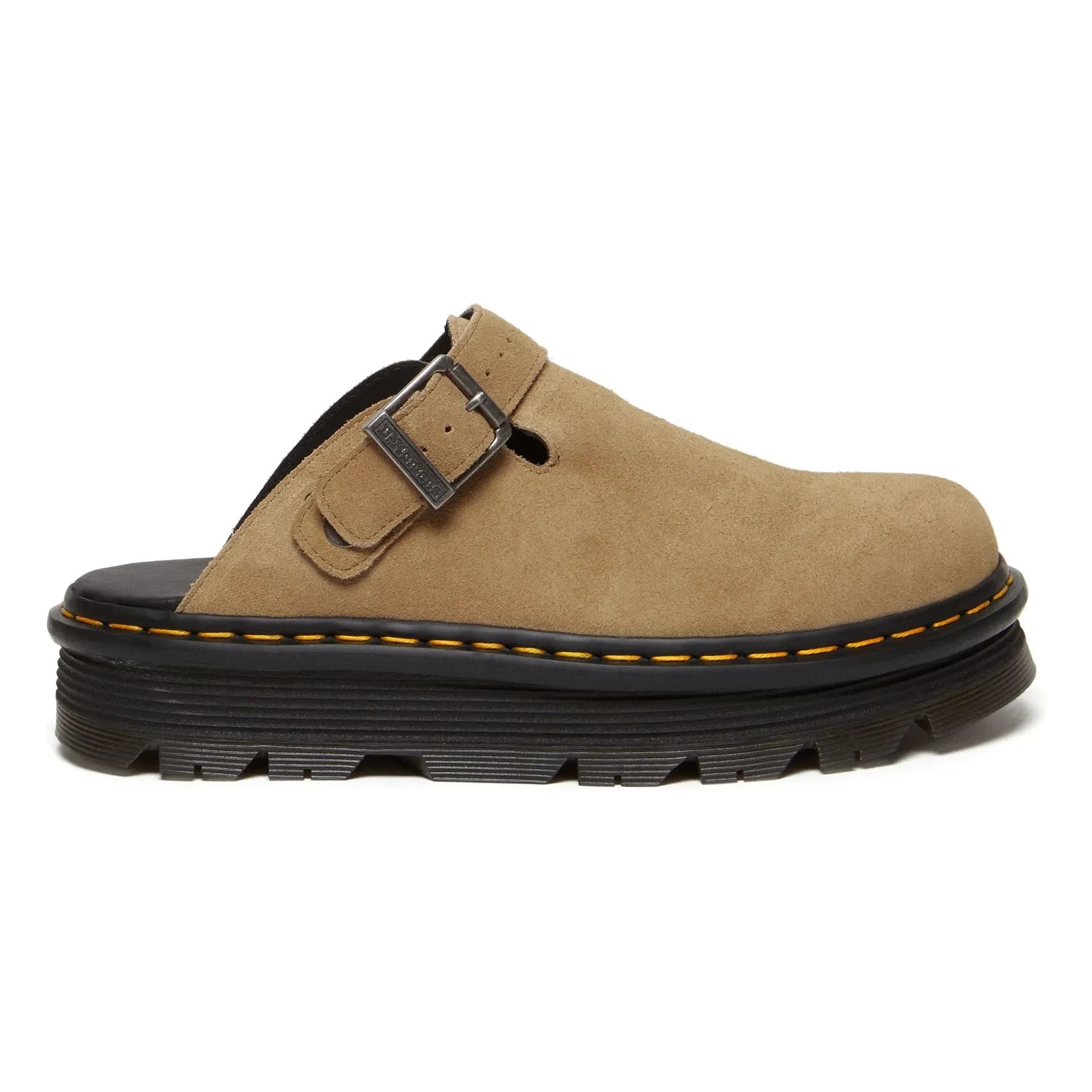 Dr Martens - ZebZag Wildleder Pantoletten | Sand
