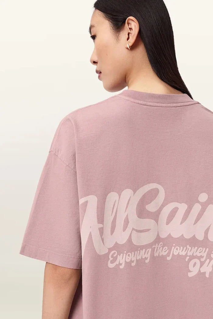 AllSaints Pamuklu Kadın Oversize Tişört ODYSSEY ETTA TEE