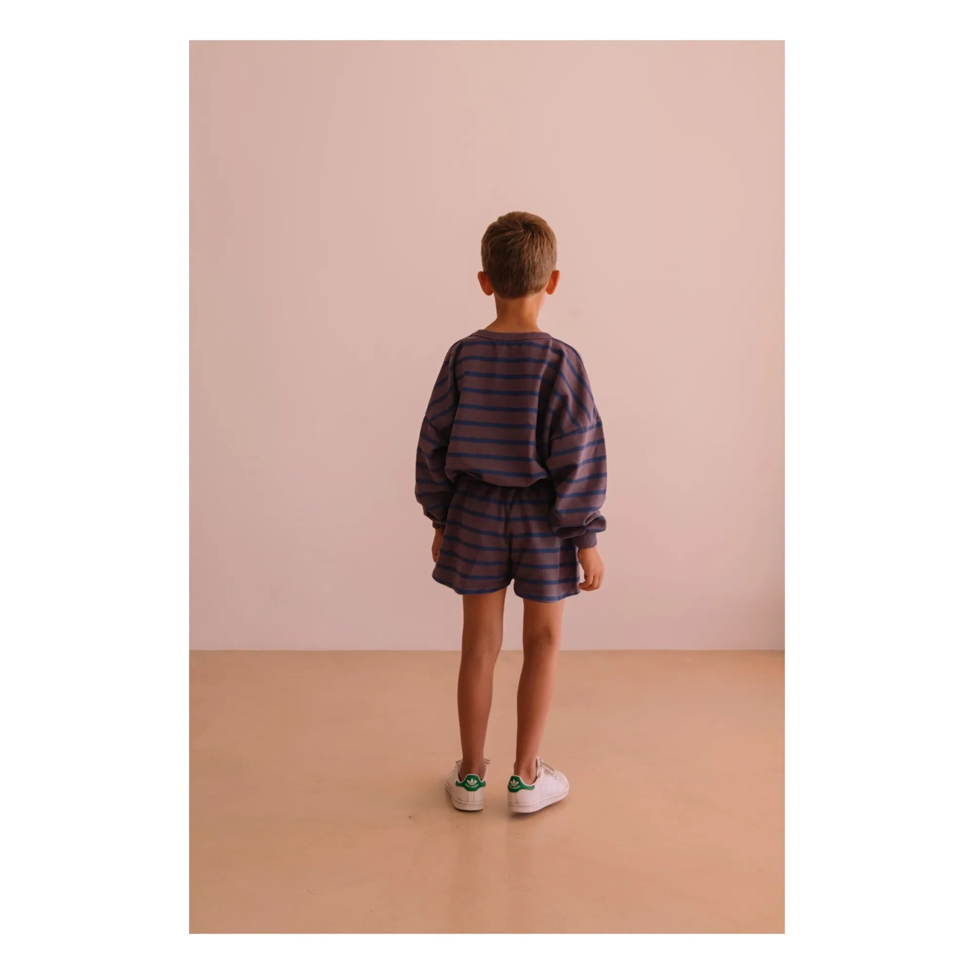 We Are Kids - Marlow Çizgili Organik Pamuk Şort | Mor