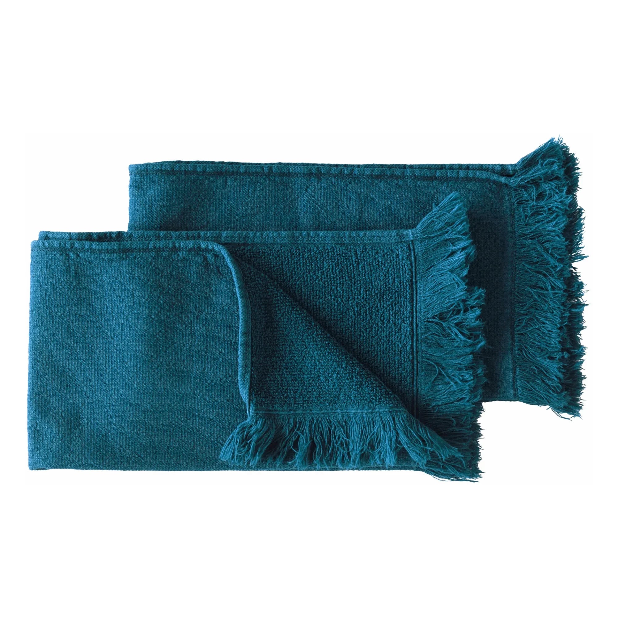 La cerise sur le gâteau - Guest Towels - Set of 2 | Peacock Blue