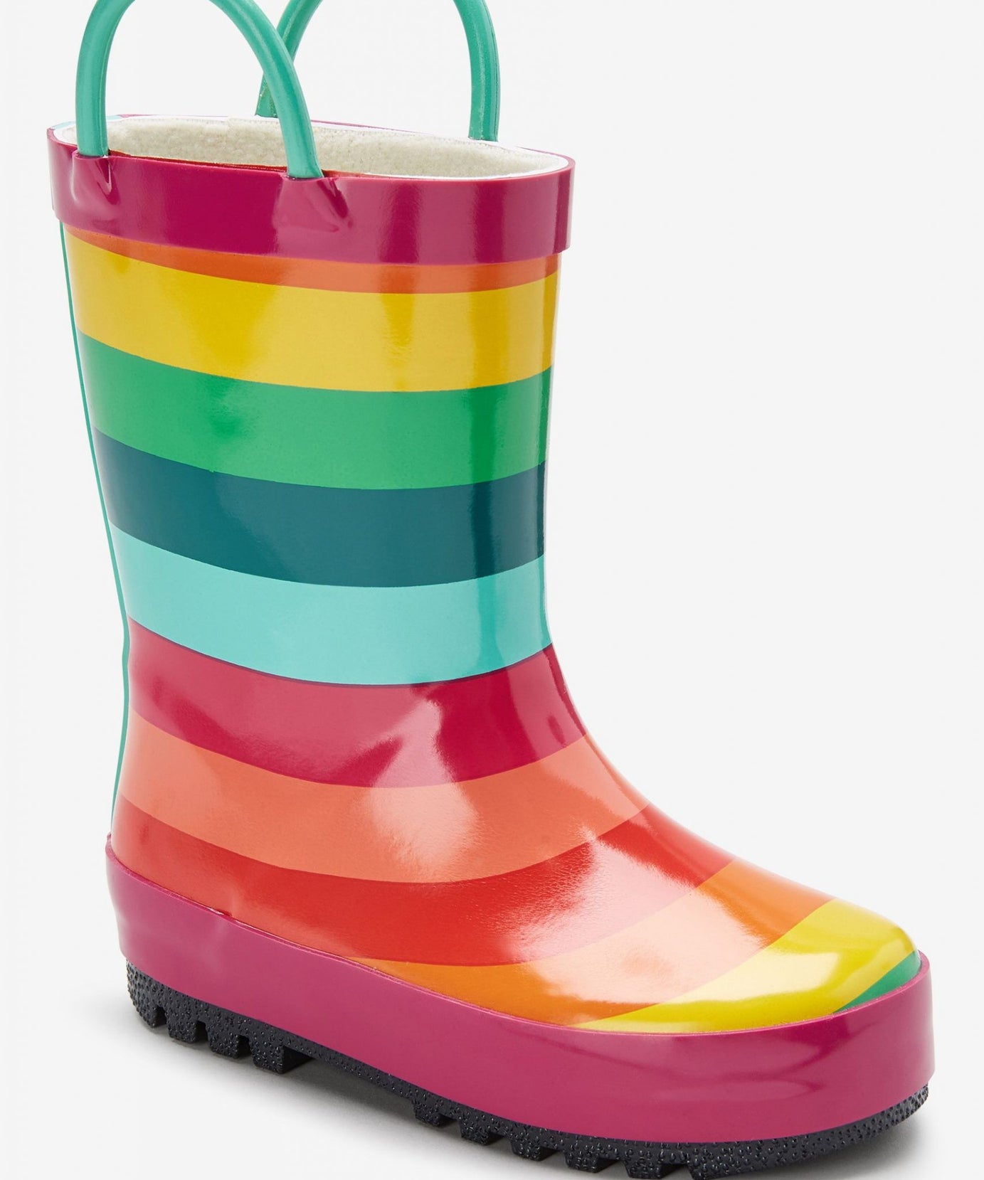 Dinossi - Kulplu Gökkuşağı Çocuk Yağmur ve Kışlık Çizmesi - 25.5-Dinossi