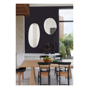 M Nuance - Abgeschrägter Spiegel - Ungeschliffene Ovalform 45x95cm