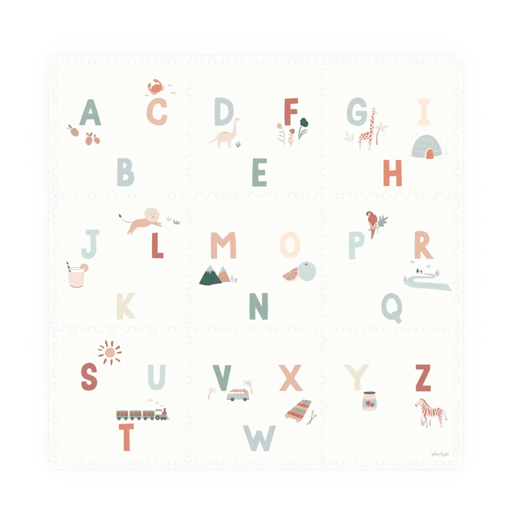 Play and Go - Tiloo Modular Play Mat - Alphabet