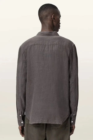 AllSaints erkek keten gömlek LOOM