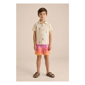 Pepita & Me - Layered Swim Shorts | Pink