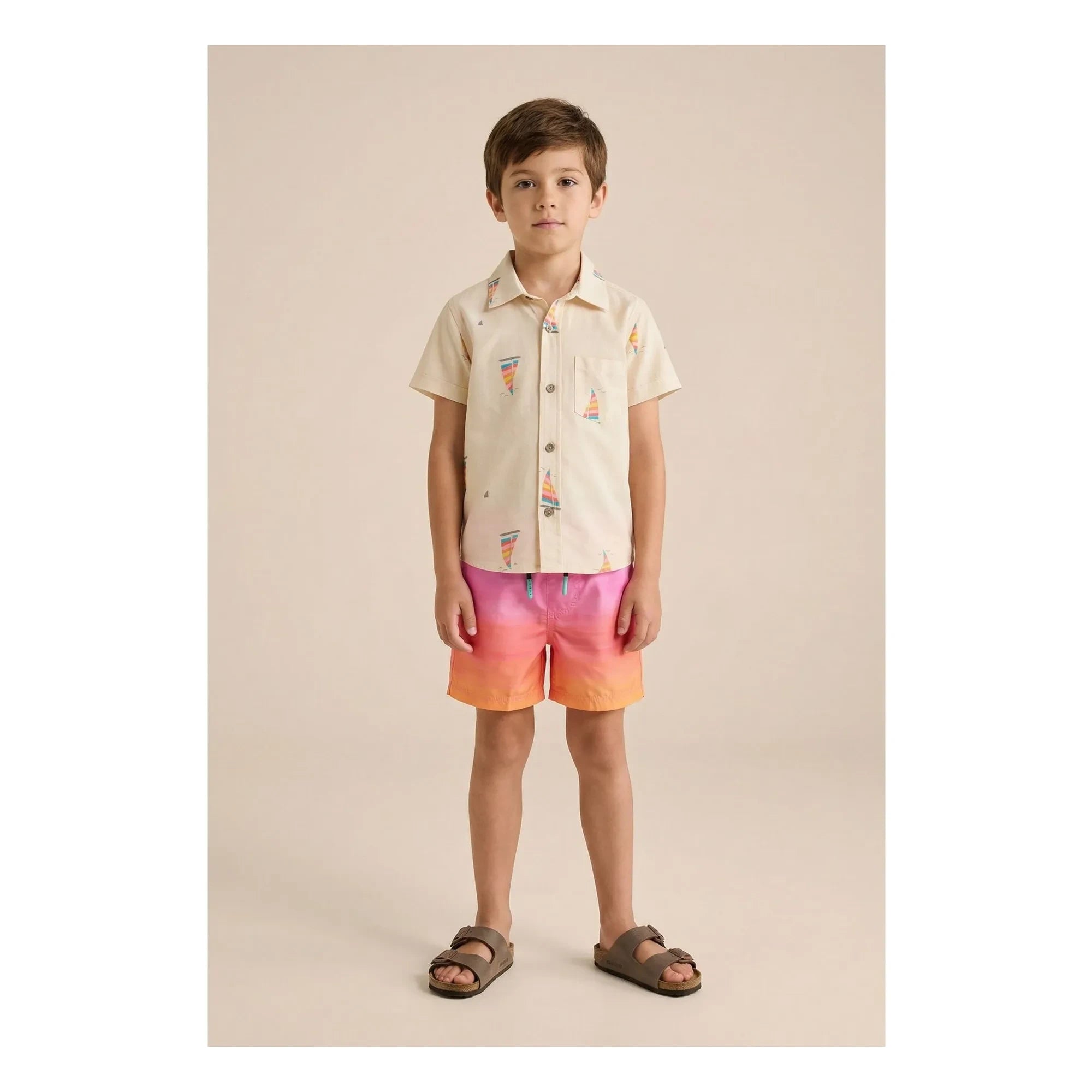 Pepita & Me - Layered Swim Shorts | Pink