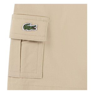 Lacoste - Cargo Bermuda Shorts aus Bio-Baumwolle | Beige