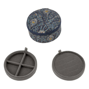 Bon Dep - Runde Schmuckschatulle MW Liberty Queen Hera Spot | Nachtblau