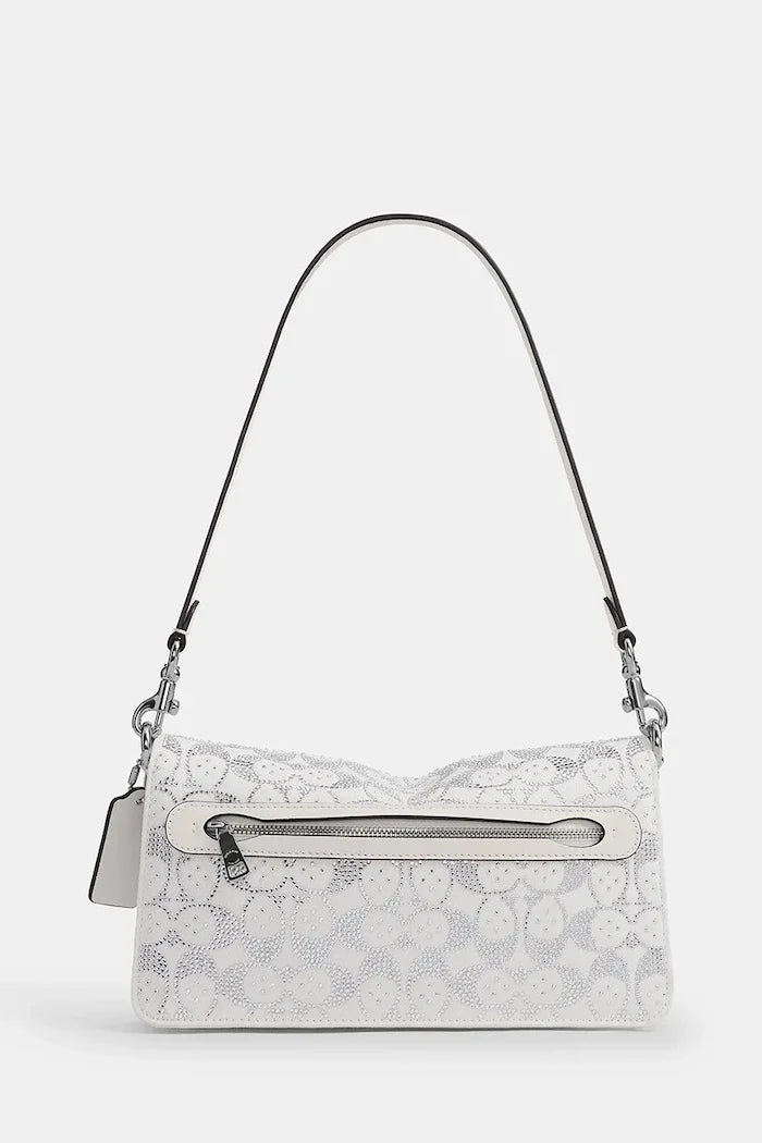 Coach denim kadın çapraz çanta Soft Crystal Denim Tabby Shoulder Bag 26