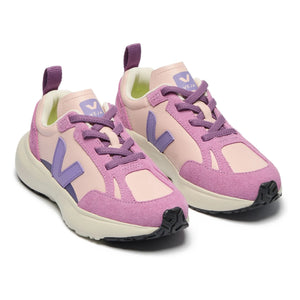 Veja - Elasticated Lace Sneakers Small Canary Light Leather O.T. | Pink