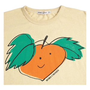 Bobo Choses - Turuncu organik pamuklu T-shirt | Sarı