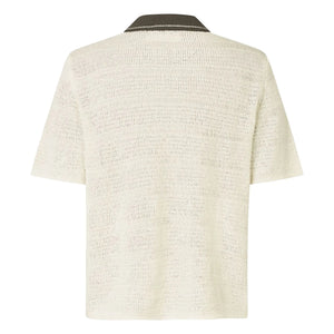 Samsoe Samsoe - Sapercy Short Sleeve Knit Shirt | White