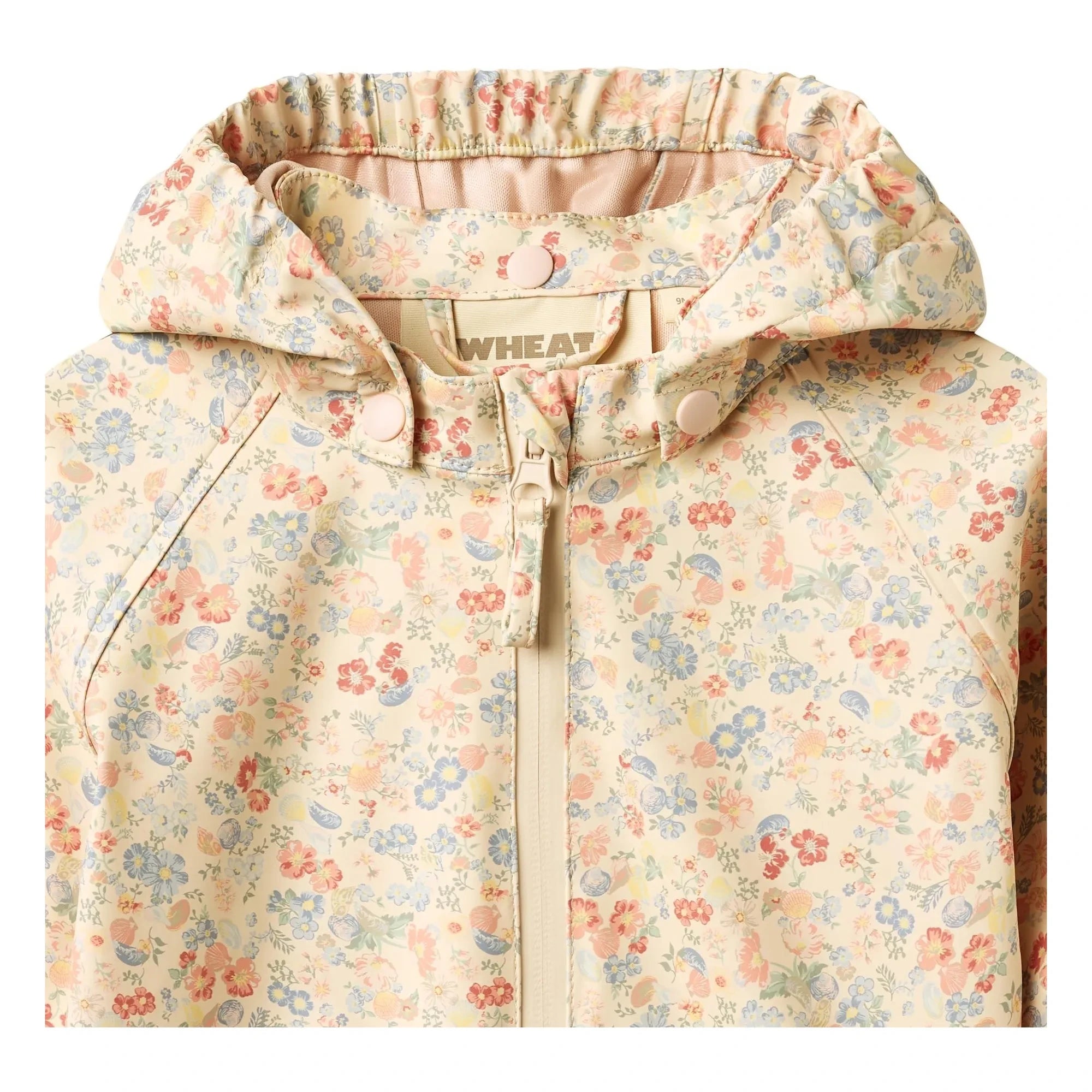 Wheat - Chardy Fleurie Recycled Fiber Waterproof Jacket | Apricot