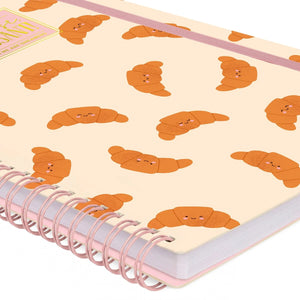 Legami - A4 Lined Illustrated Hardcover Notebook - Kruvasan - Spiral Bound