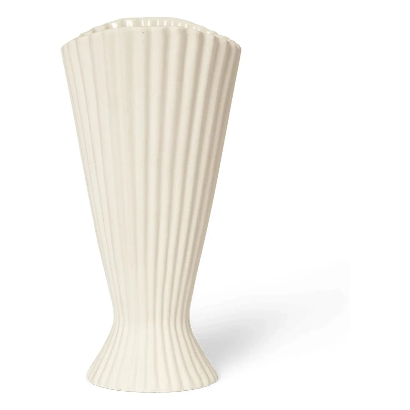 Ferm Living - Springbrunnen Steingut Vase | Gebrochenes Weiß