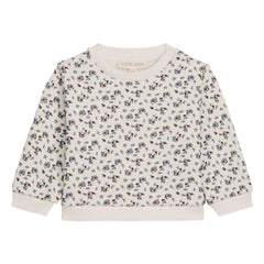 Louise Misha - Rosalia Organic Cotton Floral Sweatshirt | Cream