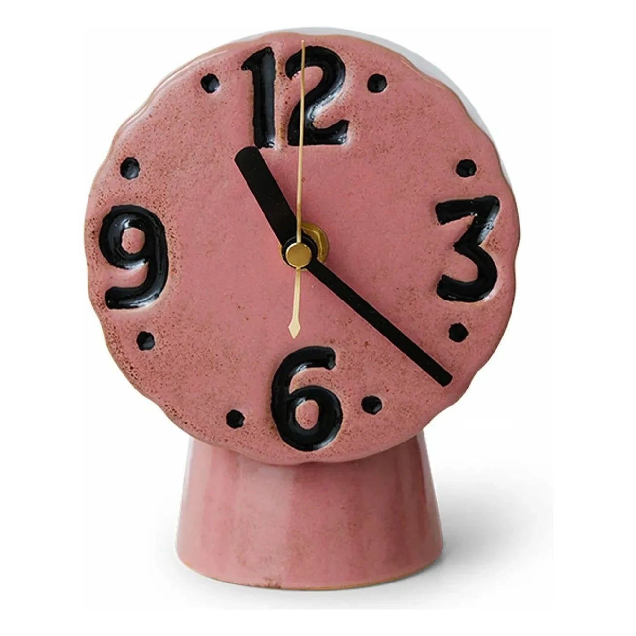 HKliving - Retro seramik saat | Pembe