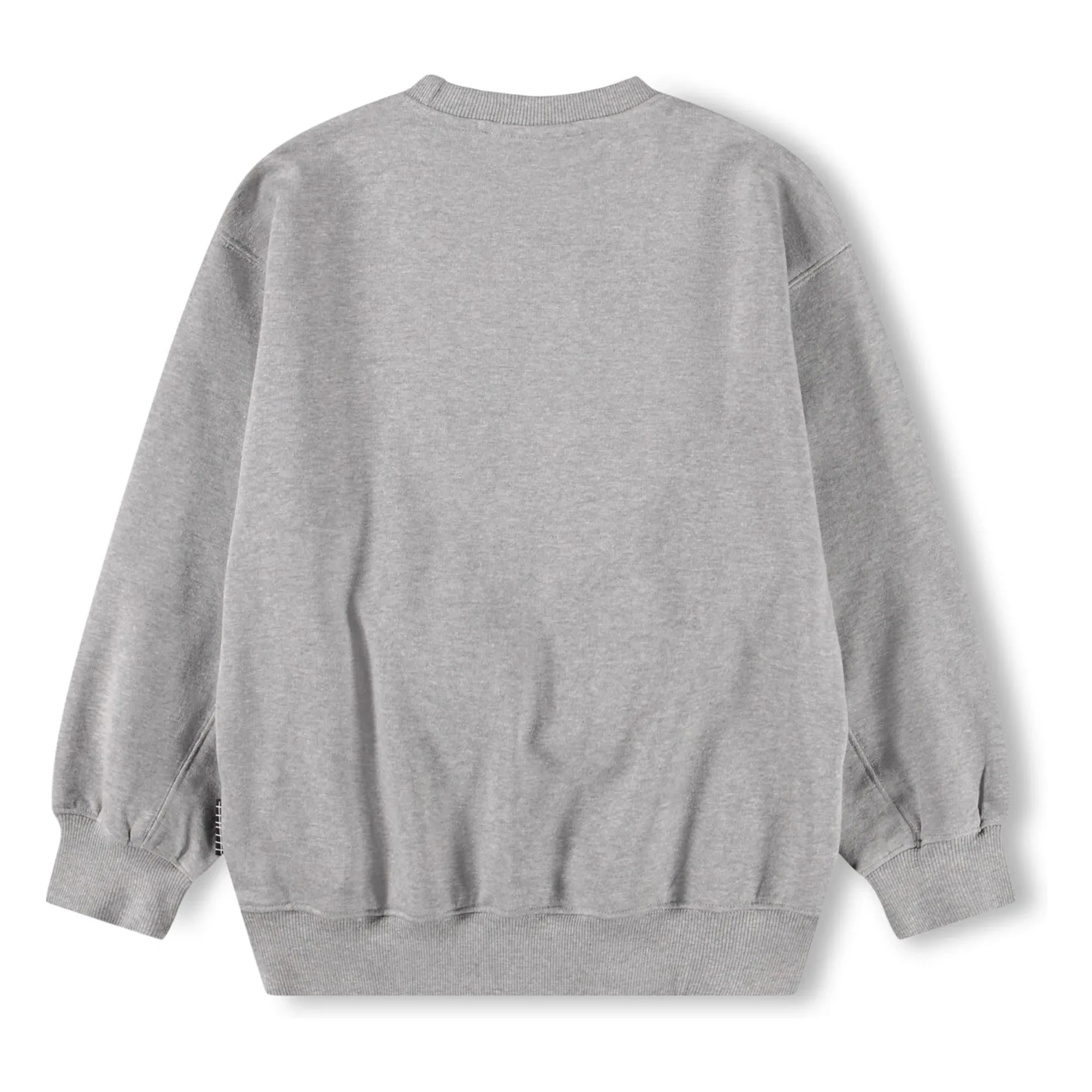 Molo - Magni sweatshirt n°11 Smile Organik pamuk | Gri melanj
