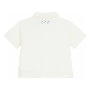 Petit Bateau - Organic Cotton Gingham Shirt | White