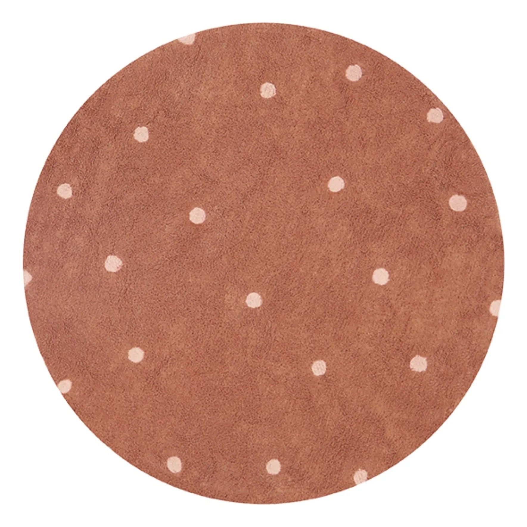 Lorena Canals - Noktalı yuvarlak halı | Terracotta